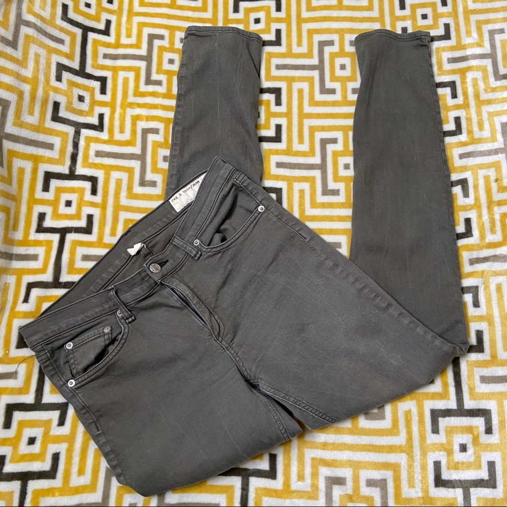 Rag & Bone Skinny Jeans Green Dust Fatigue 30